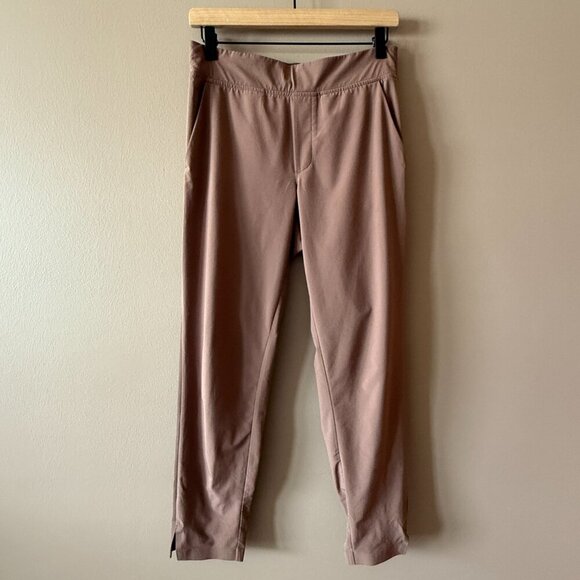 Women's 2 Athleta Brooklyn Ankle Pants Mineral Brown - Picture 3 of 11